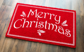christmas bathroom rugs