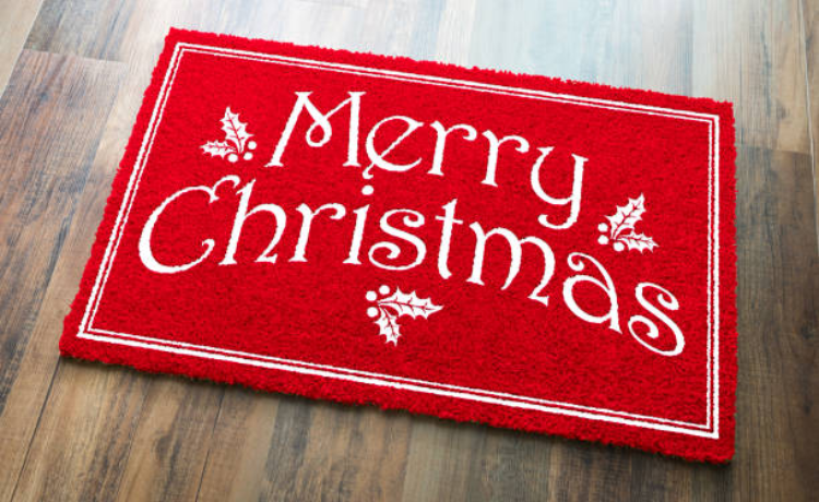 christmas bathroom rugs
