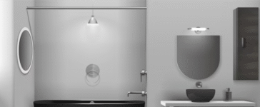 gray bathroom vanity