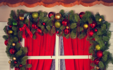 christmas shower curtain