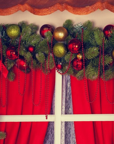 christmas shower curtain