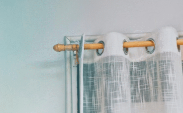 wooden curtain rods