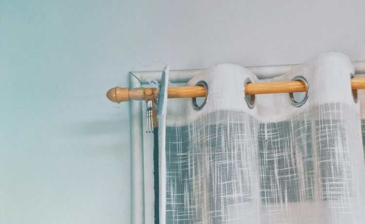 wooden curtain rods