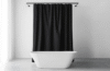 dark shower curtain