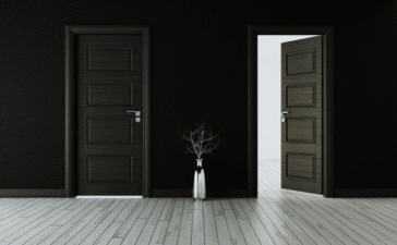 black interior doors