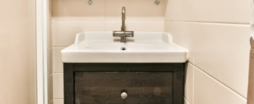 narrow bathroom vanity