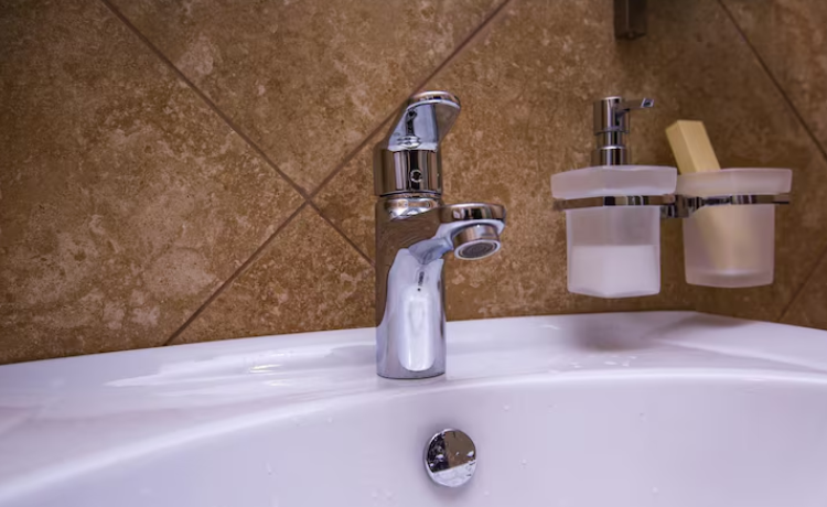 brushed nickel bathroom faucet