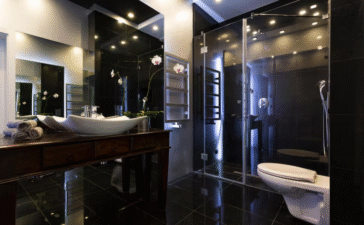black bathroom light fixtures