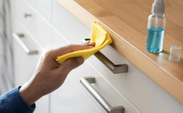 degrease kitchen cabinets for painting