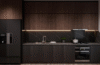 dark wood kitchen cabinets