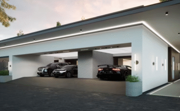 3 car garage