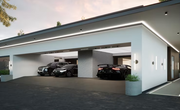 3 car garage