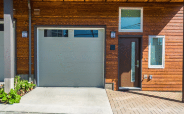 garage doors with windows