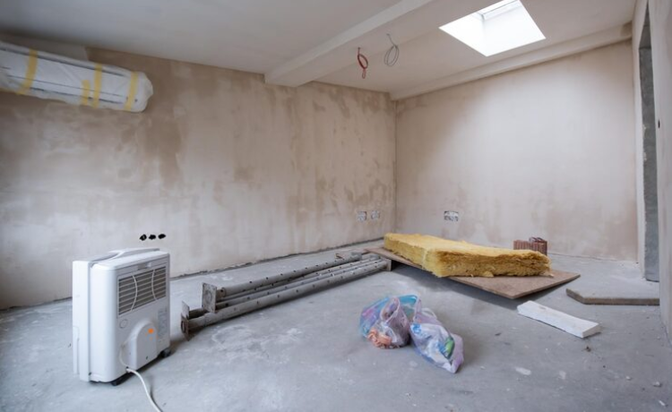 dehumidifying a garage