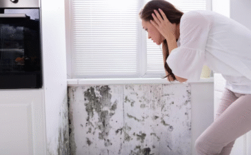 black mold in bathroom