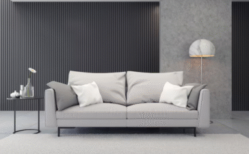 bernhardt leather sofa