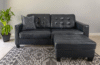 black reclining sofa