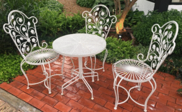 garden table wrought iron