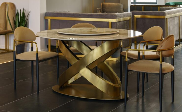 gold coffee table